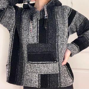 💌🖤 FWP Black and White Baja Hoodie